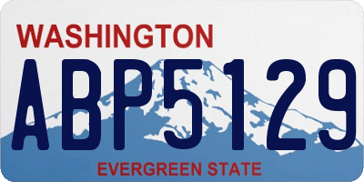 WA license plate ABP5129