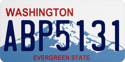 WA license plate ABP5131