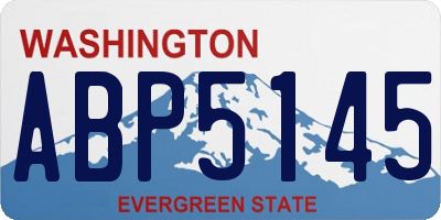 WA license plate ABP5145