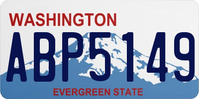WA license plate ABP5149