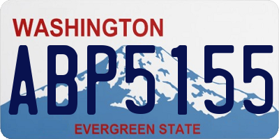 WA license plate ABP5155