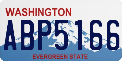 WA license plate ABP5166