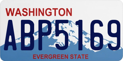 WA license plate ABP5169