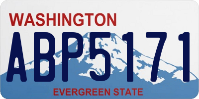 WA license plate ABP5171