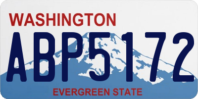 WA license plate ABP5172