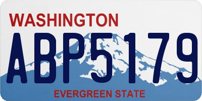 WA license plate ABP5179