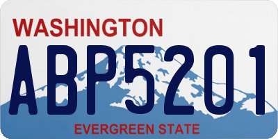 WA license plate ABP5201