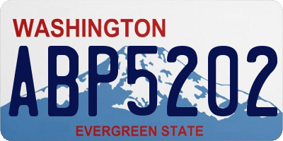 WA license plate ABP5202