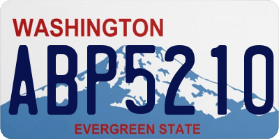 WA license plate ABP5210