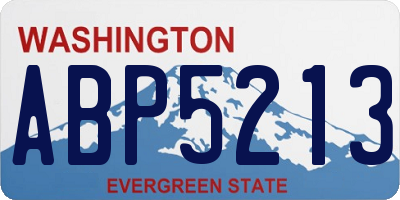 WA license plate ABP5213