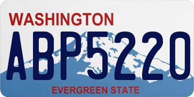 WA license plate ABP5220