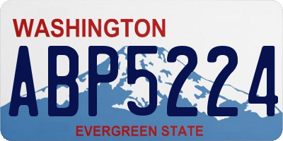 WA license plate ABP5224