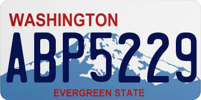WA license plate ABP5229