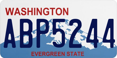 WA license plate ABP5244