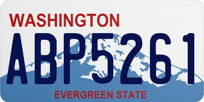 WA license plate ABP5261