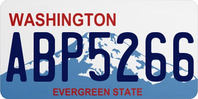 WA license plate ABP5266