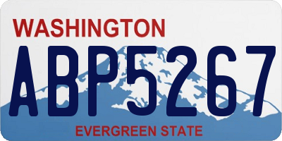 WA license plate ABP5267