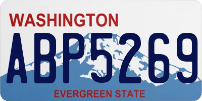WA license plate ABP5269