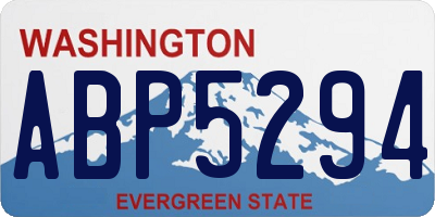 WA license plate ABP5294