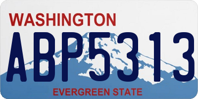 WA license plate ABP5313