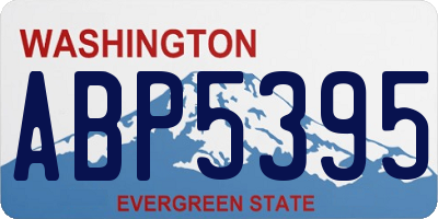 WA license plate ABP5395