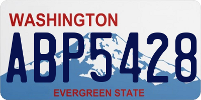 WA license plate ABP5428