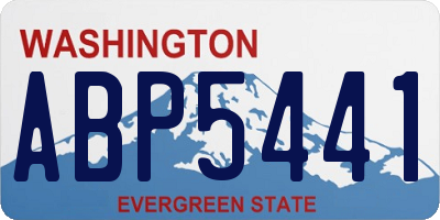 WA license plate ABP5441