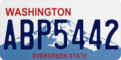 WA license plate ABP5442