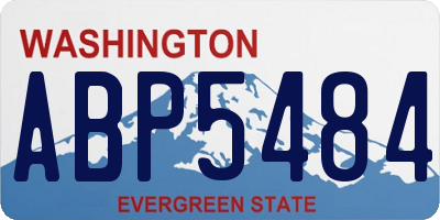 WA license plate ABP5484