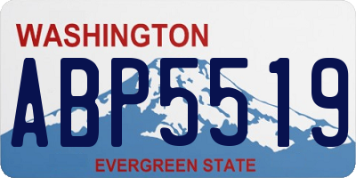 WA license plate ABP5519