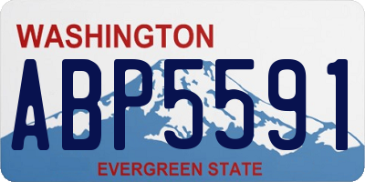 WA license plate ABP5591