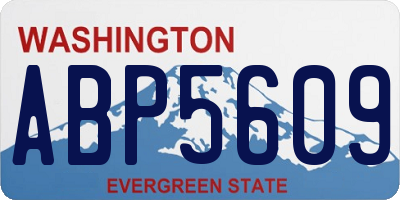 WA license plate ABP5609
