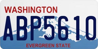 WA license plate ABP5610