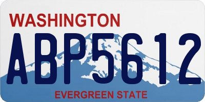 WA license plate ABP5612