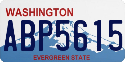 WA license plate ABP5615