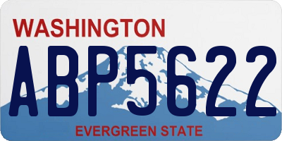 WA license plate ABP5622