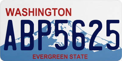 WA license plate ABP5625