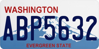 WA license plate ABP5632