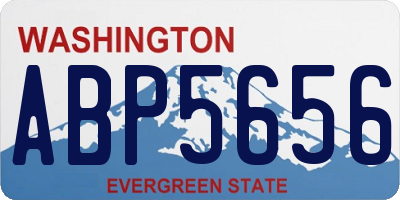 WA license plate ABP5656