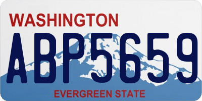 WA license plate ABP5659
