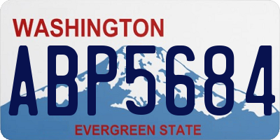 WA license plate ABP5684