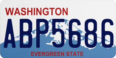 WA license plate ABP5686