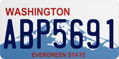 WA license plate ABP5691