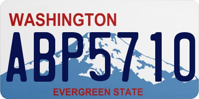 WA license plate ABP5710