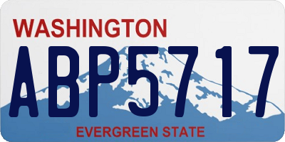 WA license plate ABP5717