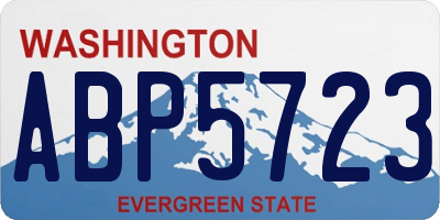 WA license plate ABP5723