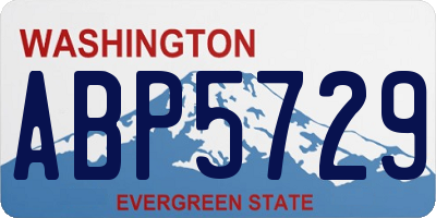 WA license plate ABP5729