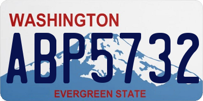 WA license plate ABP5732