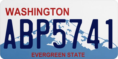 WA license plate ABP5741