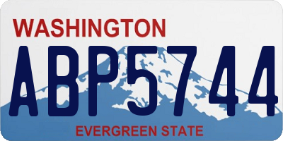 WA license plate ABP5744